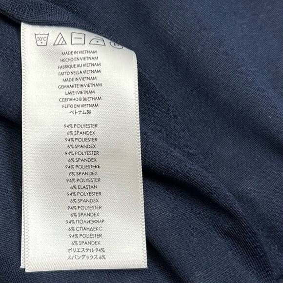 Michael Kors Dress Womens Size S Cowl Neck Sleeveless Tiered Stretchy Navy Art - Picture 6 of 9